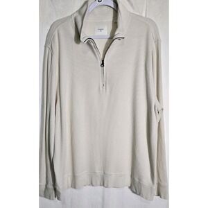 Billy Reid‎ Donegal Half Zip Pullover Men XXL Cotton Designer Long Sleeve.
